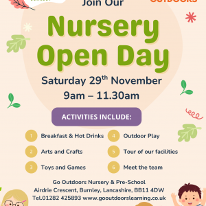 Forest School Go Outdoors Open Day 29th November