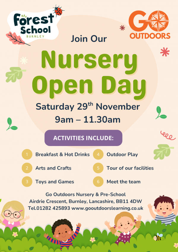 Forest School Go Outdoors Open Day 29th November